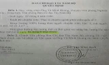Quyết định công nhận ông Hoàng thành chuyên viên, ký ngày 24/7/2015 nhưng đóng dấu của mẫu dấu mới (mẫu dấu mới được Ban chỉ đạo Tây Nam bộ đăng ký từ ngày 21/8/2015)