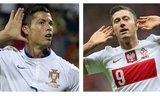 Cả Ronaldo (trái) lẫn Lewandowski (phải) đều khó có cơ hội toả sáng ở trận đấu đêm nay.