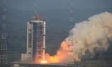 Vệ tinh Gaofen 3 được phóng lên bằng tên lửa Trường Chinh 4C hôm 10/8. Ảnh: Xinhua