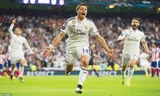 Javier Hernandez ăn mừng bàn thắng đưa Real Madrid vào bán kết. Ảnh: Getty Images