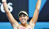 Madison Keys hạnh phúc với chiến thắng trước thần tượng một thời Venus Williams. Ảnh: Getty Images