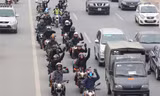 Diễu hành motor trước liveshow tưởng nhớ Trần Lập