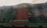 Hình ảnh vụ cháy tại siêu thị Miền Tây.