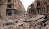 Cảnh tượng tan hoang trên khắp Syria. Ảnh: Getty Images