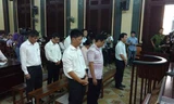 Các bị cáo trong vụ án VN Pharma. Ảnh Tân Châu