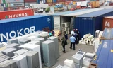 Container hàng lậu bị phát hiện.