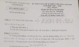 Đề thi lớp 10 môn Toán vào Trường THPT Chuyên Lam Sơn