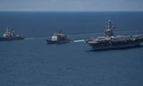 Tàu sân bay Carl Vinson trên Ấn Độ Dương tuần trước. Ảnh: US Navy