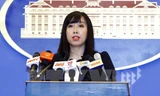Người phát ngôn Bộ Ngoại giao Lê Thị Thu Hằng. (Ảnh: An Đăng/TTXVN)