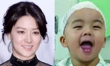 Lee Young Ae và cậu bé người Việt được cô giúp đỡ. Ảnh: TV Report.