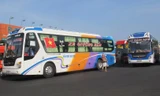 Xe khách hoạt động tại bến xe Miền Tây – TP HCM.