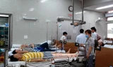 Nạn nhân tai nạn hy hữu tại khoa cấp cứu, Bệnh viện Chợ Rẫy TPHCM. Ảnh do bệnh viện cung cấp.