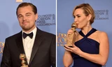 Leonardo DiCaprio và Kate Winslet cùng nhận giải Quả cầu vàng 2016