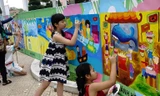 Thiếu nhi vẽ bức tranh dài 75m với chủ đề Em yêu biển đảo