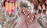 Gợi ý mẫu nail siêu nữ tính chuẩn phong cách Coquette cho các chị em chơi Tết 