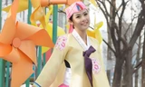 Ngọc Hân mặc Hanbok lộng lẫy ở Hàn Quốc