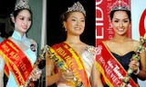 Từ trái sang: HHVN 2002 Phạm Mai Phương, HHVN 2004 Nguyễn Thị Huyền, HHVN 2006 Mai Phương Thúy.