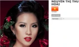 Hình ảnh của Thu Hoài đã xuất hiện trên trang web chính thức của cuộc thi Mrs Universe 2014.