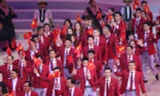 Hình ảnh đoàn Việt Nam diễu hành tại lễ khai mạc SEA Games 30