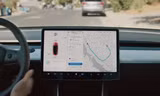 Màn hình giải trí trên mẫu Tesla Model 3.