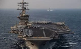 Tàu sân bay USS Nimitz của quân đội Mỹ. Ảnh: AP
