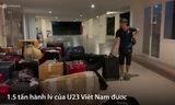 1,5 tấn hành lý của U23 chuyển đi trong đêm