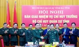 Lễ ký biên bản bàn giao chức vụ Chỉ huy trưởng Bộ Chỉ huy quân sự tỉnh Hà Tĩnh. 