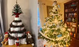 Treo khẩu trang, giấy vệ sinh lên cây thông Noel vì 'ám ảnh' với COVID-19