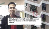 ‘Người hùng’ cứu bé gái rơi từ tầng 12 ở Hà Nội lên báo Anh