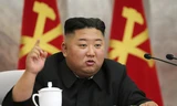 Chủ tịch Triều Tiên Kim Jong-un. Ảnh: AP