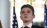 Con trai út Barron của ông Trump. Ảnh: Press Pool