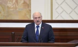 Tổng thống Belarus Alexander Lukashenko phát biểu trước Quốc hội ngày 26/5. Ảnh: Reuters