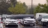 Mảnh vỡ từ máy bay chiến đấu Thổ Nhĩ Kỳ rơi trúng bãi đậu xe