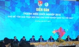 Diễn đàn thanh niên khởi nghiệp năm 2020 hướng đến chủ đề cùng đất nước vượt qua thử thách. (Trong ảnh diễn đàn năm 2018 có Thủ tướng Nguyễn Xuân Phúc chủ trì). Ảnh: Xuân Tùng
