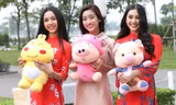 Hoa hậu Mỹ Linh, Tiểu Vy rạng rỡ trong Chủ nhật Đỏ tại Thái Nguyên