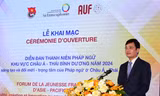 Bí thư thứ nhất T.Ư Đoàn Bùi Quang Huy: Cơ hội trao đổi kinh nghiệm việc làm, khởi nghiệp trong môi trường Pháp ngữ