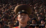 Lính Triều Tiên trong lễ diễu binh trên quảng trường Kim Nhật Thành ở Bình Nhưỡng. Ảnh: Getty Images.