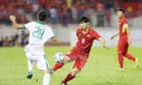 Cộng Phượng đã nỗ lực nhưng không thể giúp U22 Việt Nam đánh bại Indonesia. Ảnh: Quốc Khách/TTXVN.