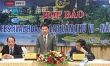 Lãnh đạo tỉnh Lâm Đồng họp báo Festival hoa Đà Lạt sáng 1/12. Ảnh: T.Q.