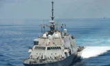 Tàu chiến USS Fort Worth của hải quân Mỹ. Ảnh: CNN.