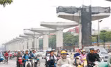 Đường sắt trên cao liên tục đội vốn. Ảnh: MĐ.