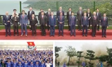 Từ trên xuống, từ trái qua phải: Các nhà lãnh đạo kinh tế APEC chụp ảnh chung tại APEC 2017. Đại hội Đoàn toàn quốc lần thứ XI với nhiều đổi mới. Lịch sử chưa từng có 16 cơn bão đổ bộ vào biển Đông trong một năm như năm 2017. Ảnh: Hồng Vĩnh - CTV.