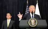 Tổng thống Mỹ Donald Trump và Thủ tướng Nhật Bản Shinzo Abe. Ảnh: Getty Images.