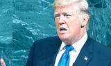 Bài phát biểu đầu tiên của Tổng thống Mỹ Donald Trump trước Liên Hợp Quốc gặp phải một số chỉ trích. Ảnh: CNN.