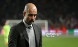 Pep Guardiola có những kỷ lục buồn với Man City. Ảnh: GETTY IMAGES.