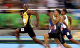 Với nước rút thần tốc, Usain Bolt vẫn không có đối thủ trên đường chạy 100m. Ảnh: GETTY IMAGES.