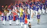 Đoàn thể thao Việt Nam tại SEA Games năm 2015 ở Singapore. Ảnh: NQT.