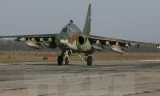 Máy bay chiến đấu Su-25 của Nga về tới căn cứ không quân Krasnodar sau khi rút khỏi căn cứ ở Syria. Nguồn: AFP/TTXVN.