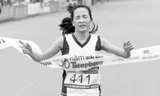Hoàng Thị Thanh cán đích ở cự ly marathon nữ