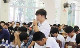 Tại buổi đối thoại, các thanh thiếu niên Đà Nẵng sử dụng ma túy trái phép mạnh dạn đề đạt nguyện vọng của mình, Ảnh: Thanh Trần.